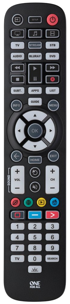 One for All Essential 6 - DVD/Blu-ray - IPTV - Soundbar-Lautsprecher - TV - IR Wireless - Drucktasten - Schwarz