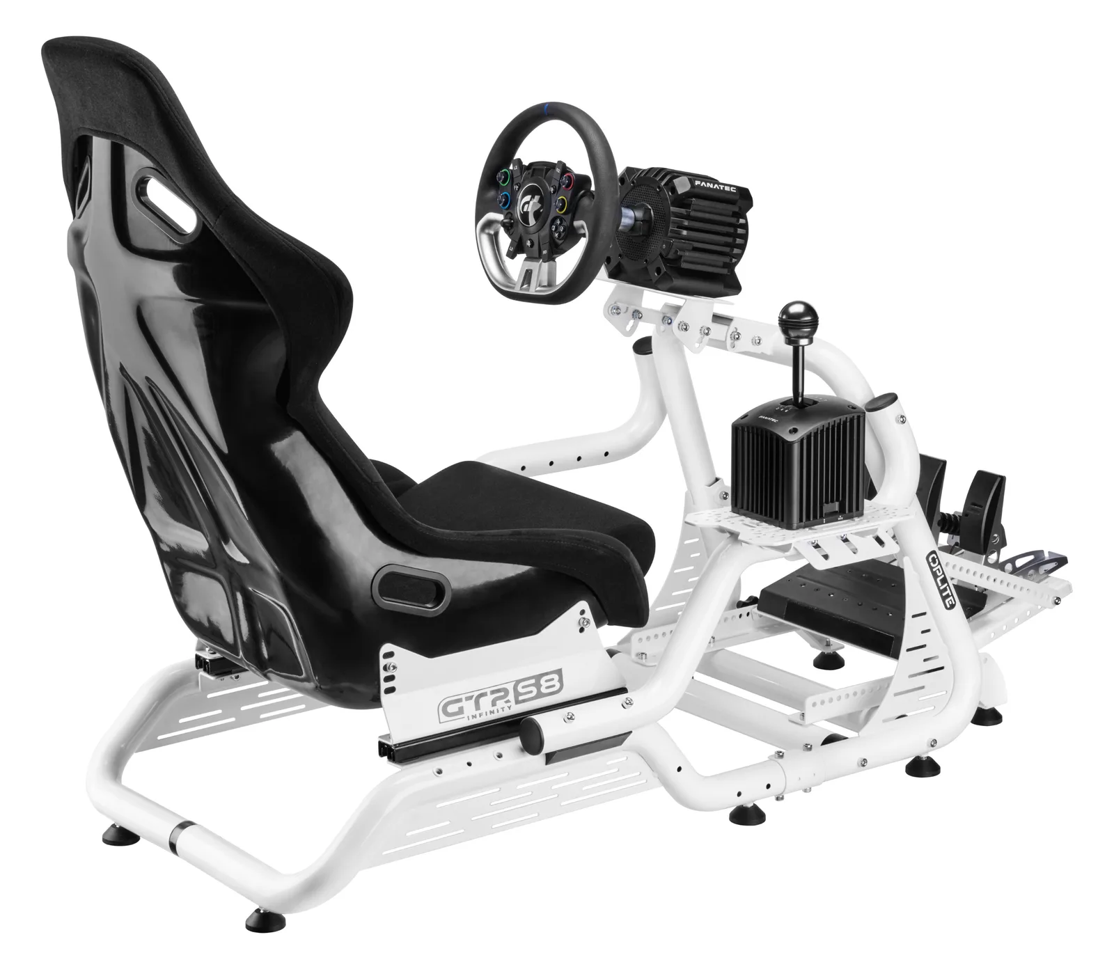 Oplite Halter für Simracing & Flightsim Zubehör white retail, Ansicht 3