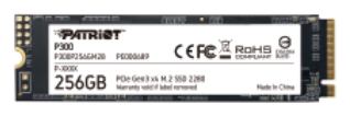 PATRIOT P300 - SSD - 256 GB - intern - M.2 2280 - PCIe 3.0 x4 (NVMe) von LumaTech