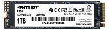 PATRIOT P320 - SSD - 1 TB - intern - M.2 2280 - PCIe 3.0 x4 (NVMe) von LumaTech