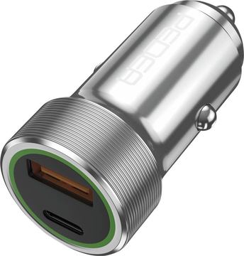 PEDEA KFZ-SchnelladegerätDual für USB Typ A/C silb 60040110 - Netzteil - 20.000 W von LumaTech