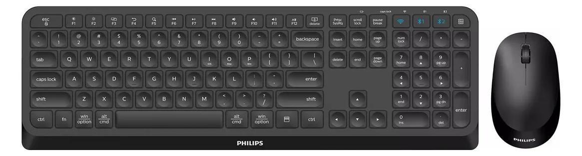 Philips 4000 series SPT6407B - Tastatur-und-Maus-Set - TL: Deutsch, QWERTZ, Ansicht 3