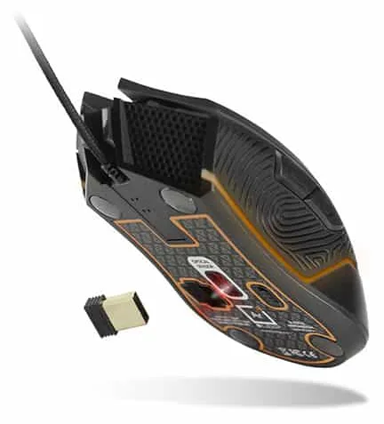 Pixminds Lexip AR18 - Maus - optisch - 6 Tasten - kabellos - Wi-Fi - kabelloser Empfänger (USB), Ansicht 4