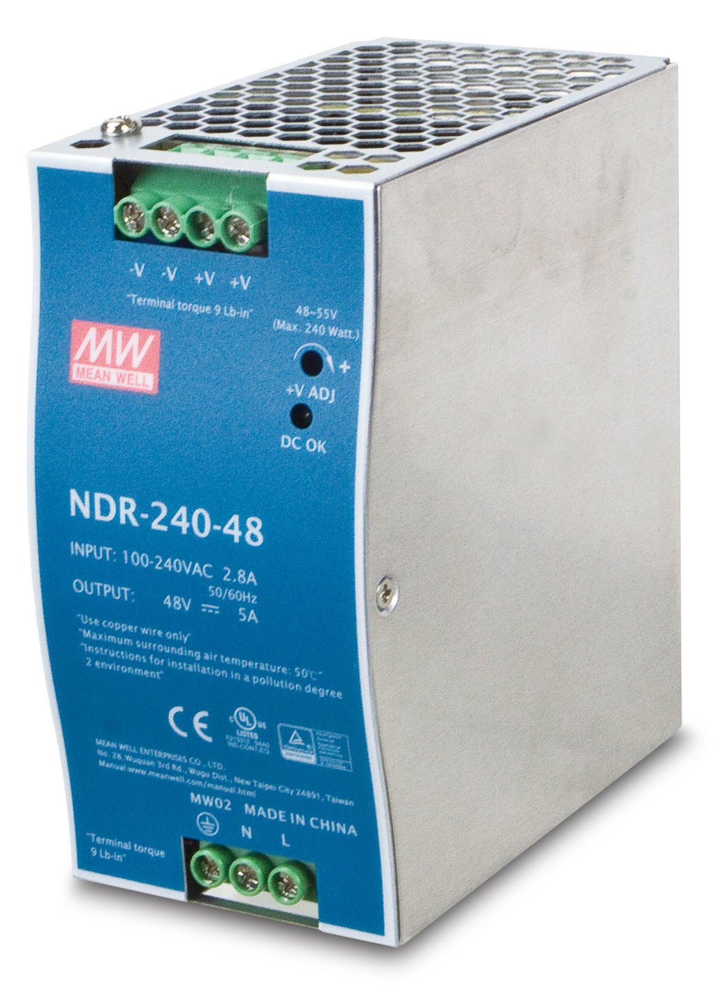 Planet MEAN WELL DR-240-48 - Netzteil (DIN-Schienenmontage möglich)