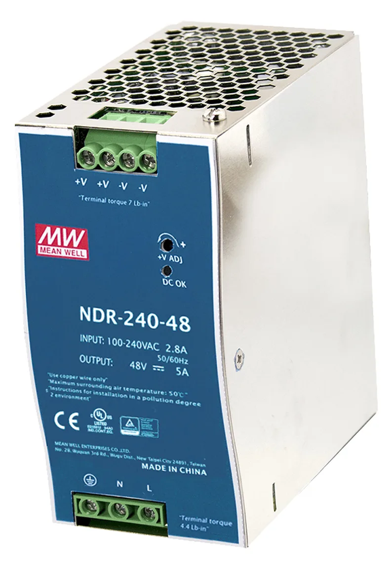 Planet MEAN WELL DR-240-48 - Netzteil (DIN-Schienenmontage möglich), Ansicht 2