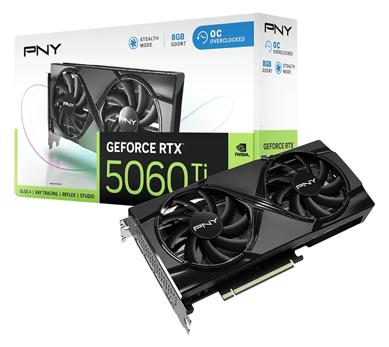 PNY GeForce RTX 5060 Ti 8GB Overclocked - Grafikkarten, Ansicht 2