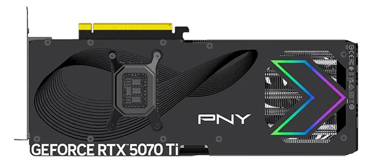 PNY GeForce RTX 5070 Ti ARGB EPIC-X RGB OC - Grafikkarten, Ansicht 3