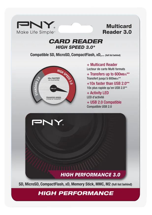 PNY High Performance Reader 3.0 - Kartenleser (Multi-Format), Ansicht 3