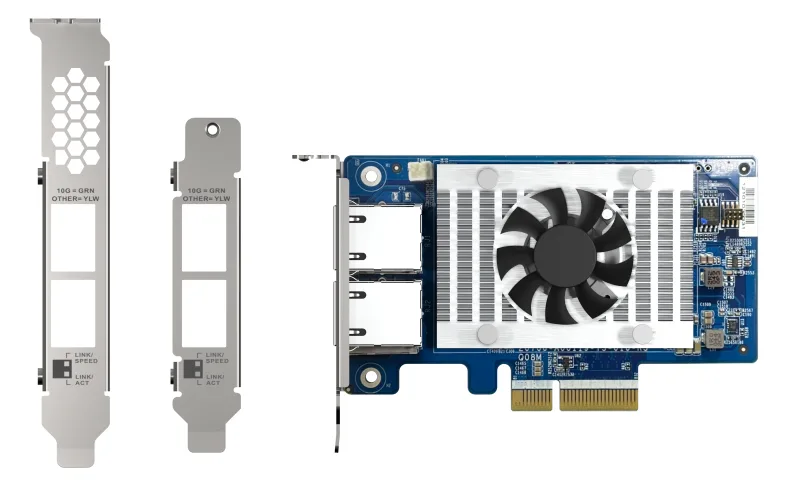 QNAP QXG-10G2T-X710 - Netzwerkadapter - PCIe 3.0 x4 Low-Profile, Ansicht 2