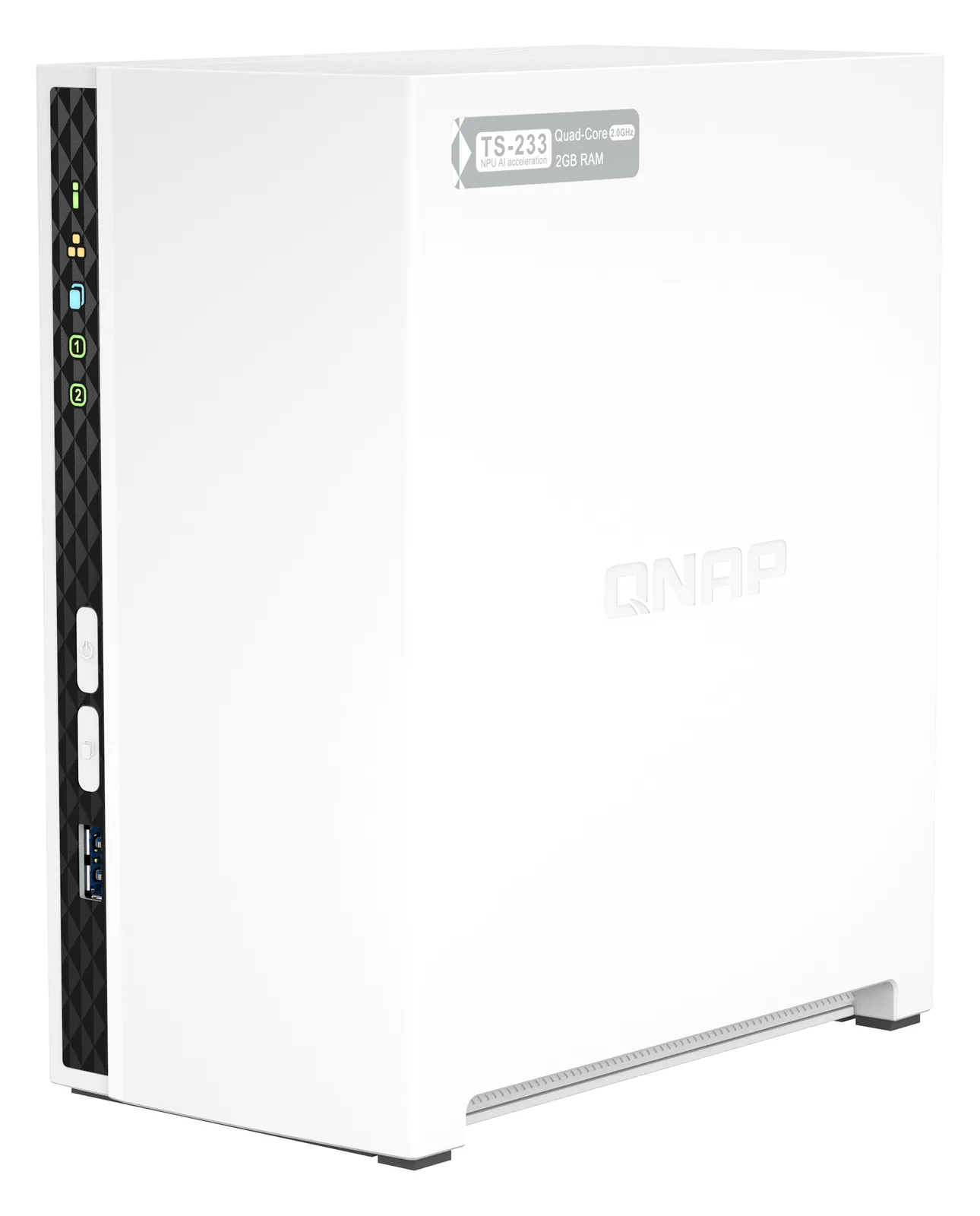 QNAP TS-233 - NAS-Server - 2 Schächte - SATA 6Gb/s, Ansicht 4