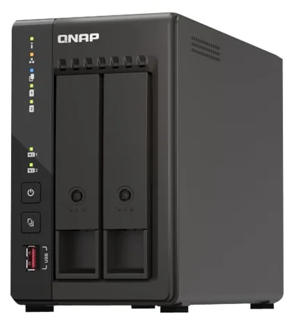QNAP TS-253E - NAS - Tower - Intel® Celeron® - J6412 - Schwarz, Ansicht 2