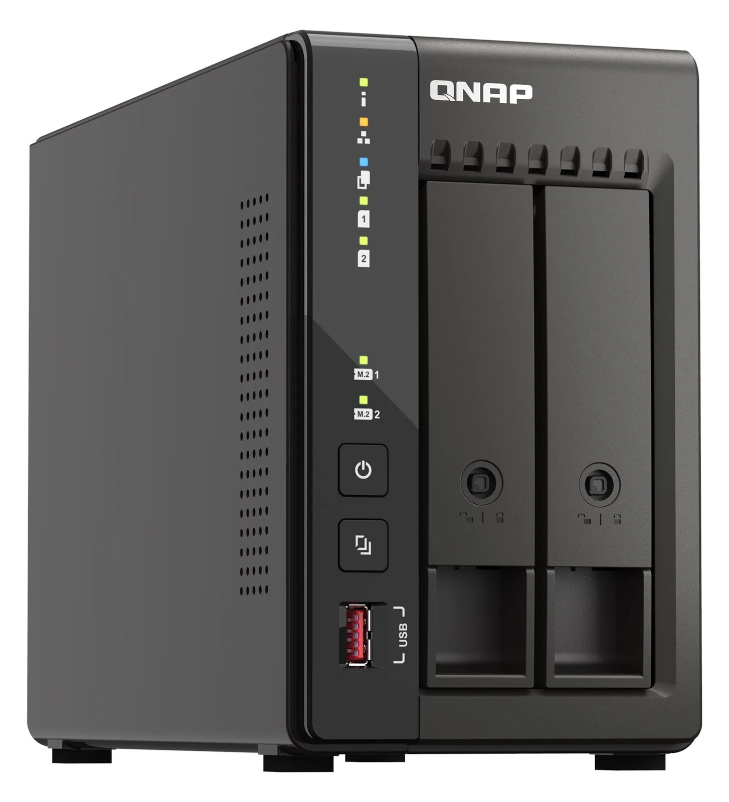 QNAP TS-253E - NAS - Tower - Intel® Celeron® - J6412 - Schwarz, Ansicht 3