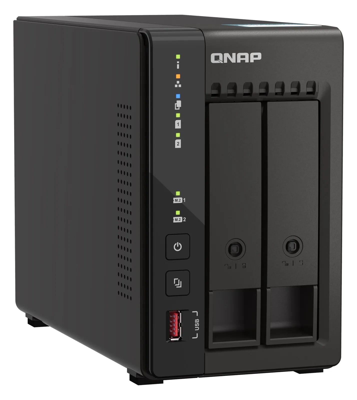 QNAP TS-253E - NAS - Tower - Intel® Celeron® - J6412 - Schwarz, Ansicht 4