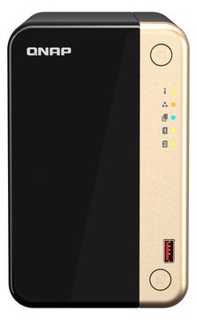 QNAP TS-264 - NAS - Tower - Intel® Celeron® - N5095 - Schwarz - Gold von LumaTech