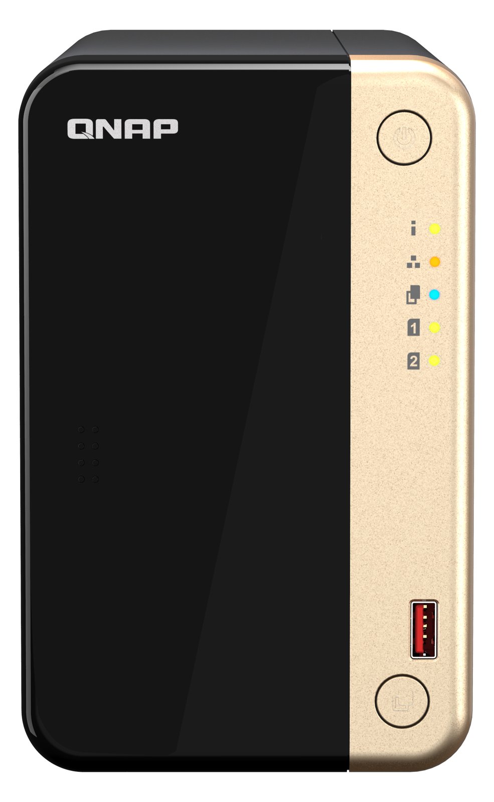 QNAP TS-264 - NAS - Tower - Intel® Celeron® - N5095 - Schwarz - Gold von LumaTech
