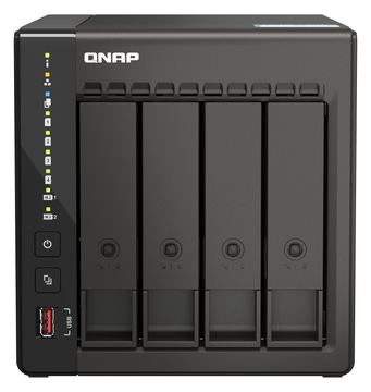 QNAP TS-453E - NAS - Tower - Intel® Celeron® - J6412 - Schwarz von LumaTech
