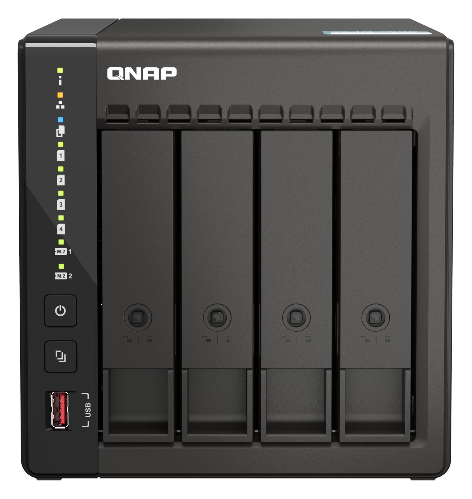 QNAP TS-453E - NAS - Tower - Intel® Celeron® - J6412 - Schwarz