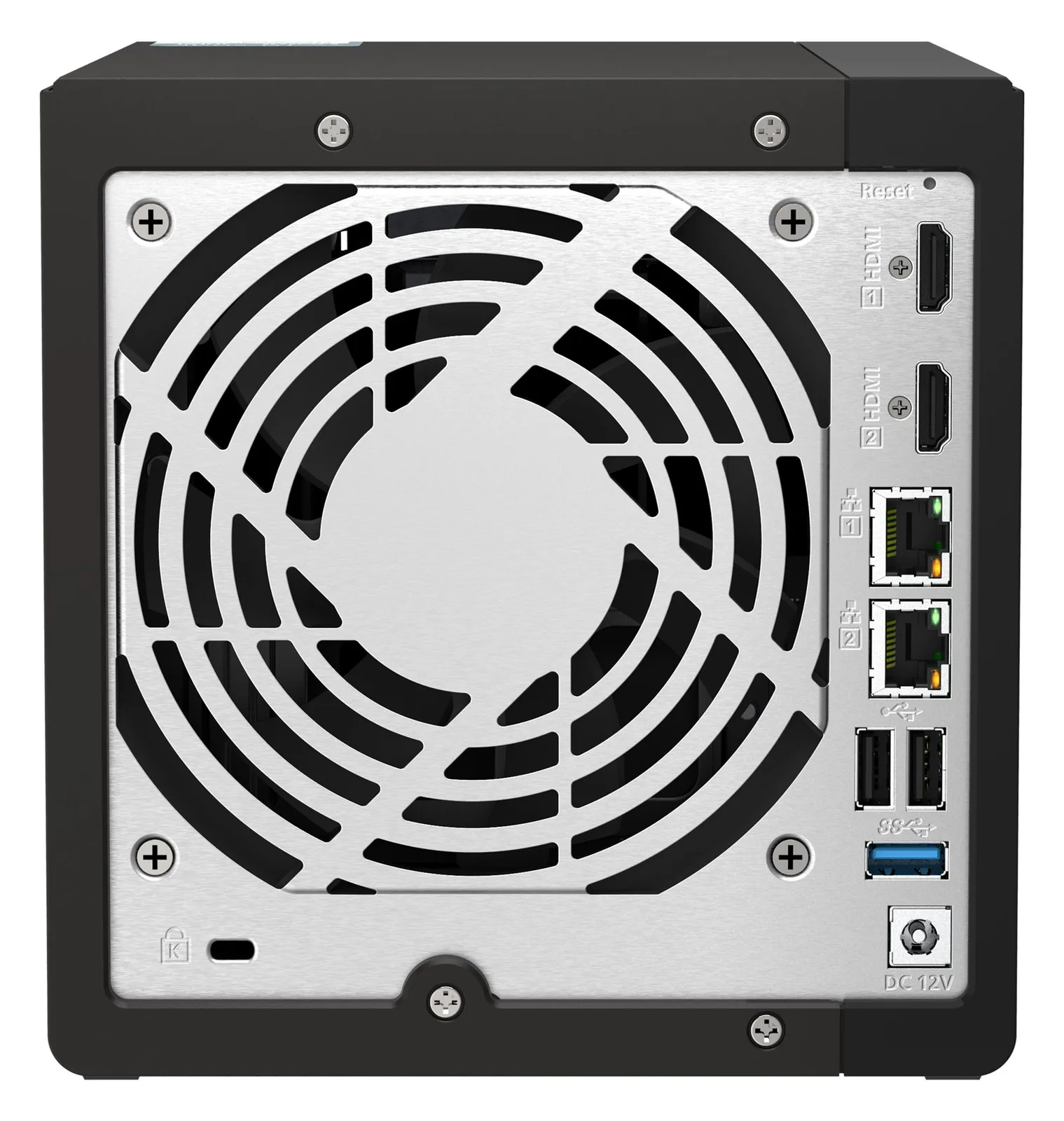 QNAP TS-453E - NAS - Tower - Intel® Celeron® - J6412 - Schwarz, Ansicht 3