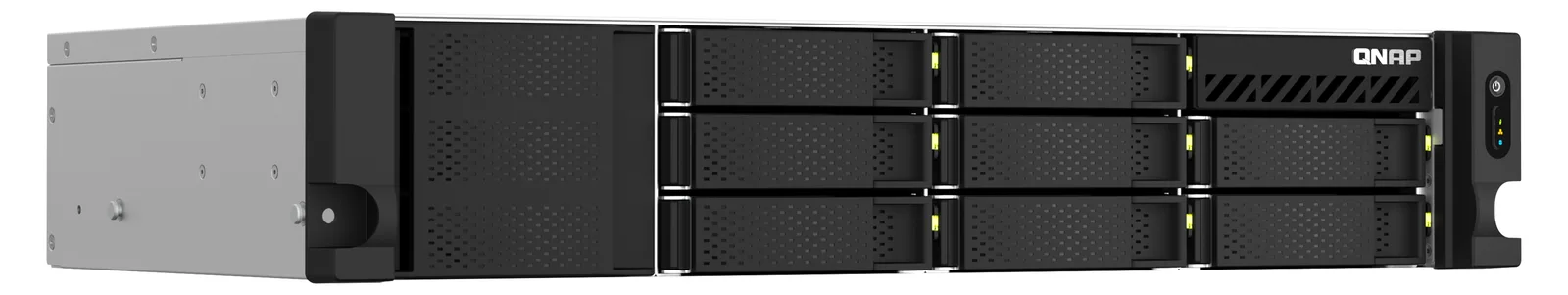 QNAP TS-864eU - NAS-Server - 8 Schächte - Rack, Ansicht 3