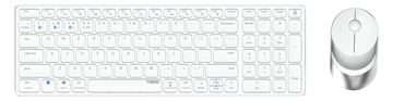 Rapoo 9750M - Kabellos - RF Wireless + Bluetooth - Scherenschalter - Weiß - Maus enthalten - TL: Deutsch, QWERTZ von LumaTech