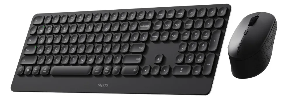 Rapoo Dunkelgrau Kabelloses Set - Tastatur - TL: Deutsch, QWERTZ, Ansicht 3