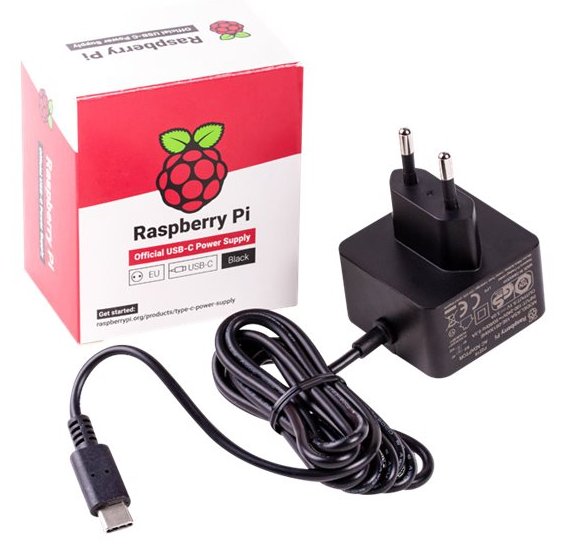Raspberry Pi Pi - Netzteil - 15.3 Watt - 3 A (24 pin USB-C)