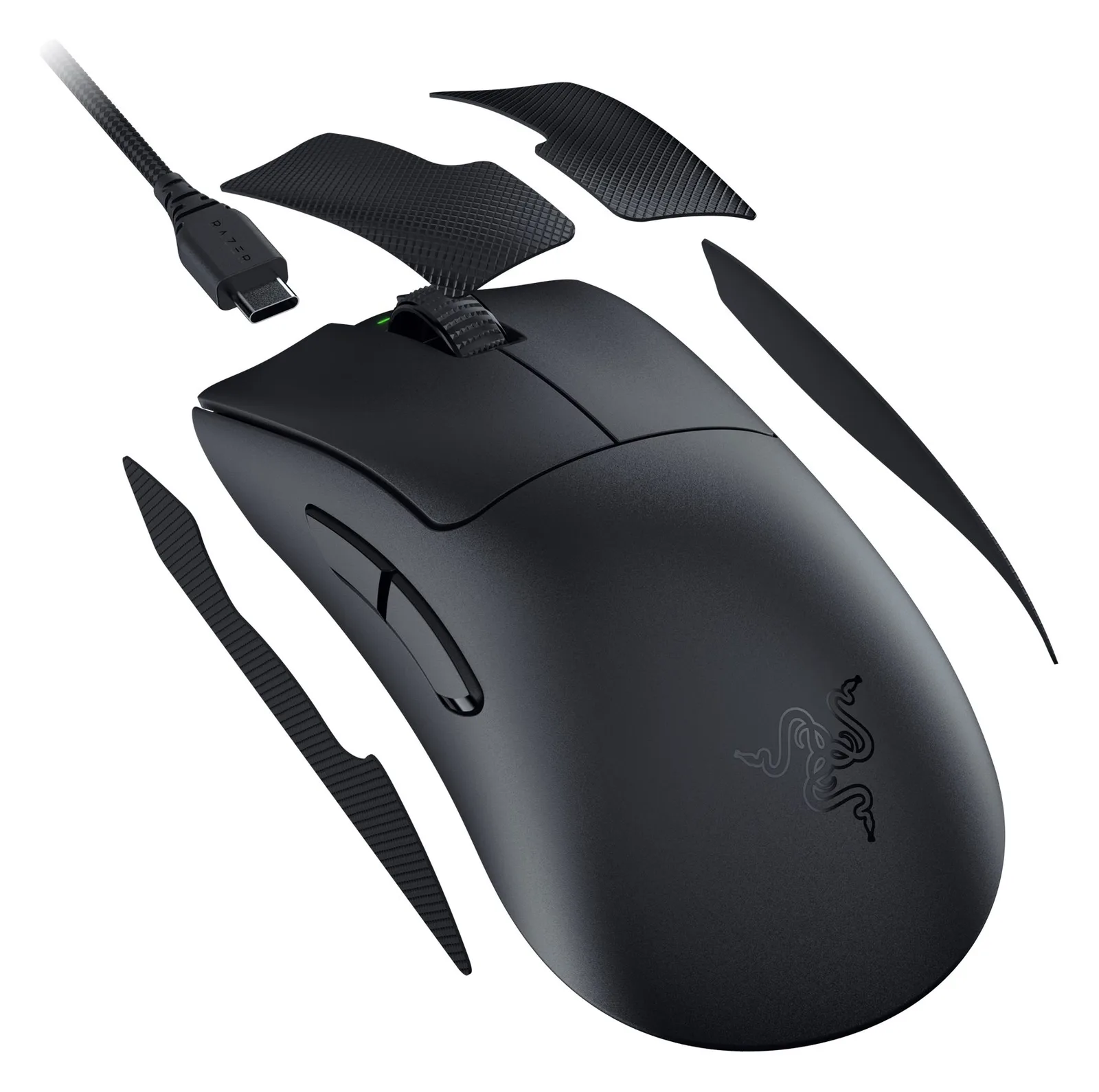 Razer DeathAdder V3 Pro - Maus - ergonomisch - Schwarz, Ansicht 4