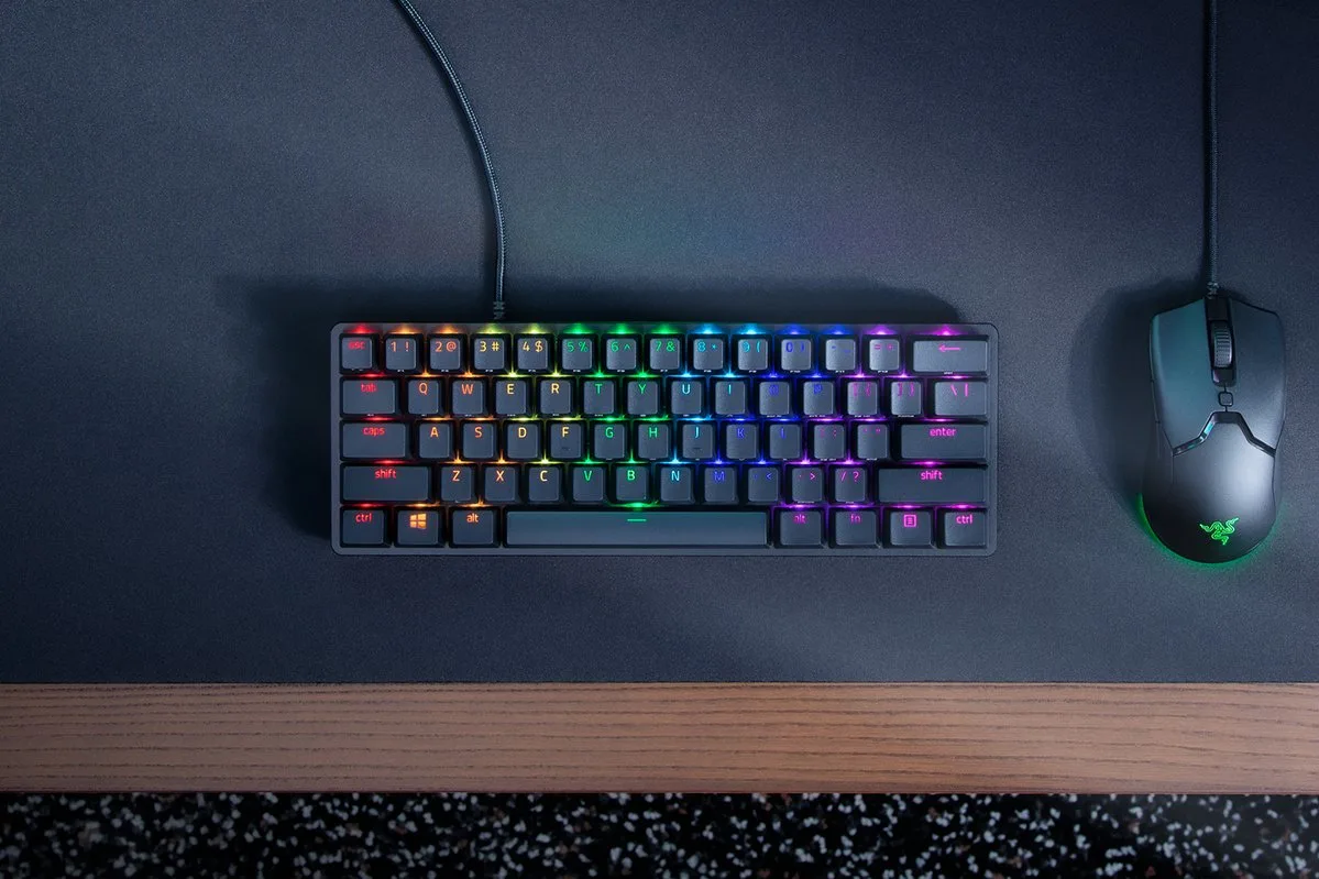 Razer Huntsman Mini - Tastatur - Hintergrundbeleuchtung - TL: Deutsch, QWERTZ, Ansicht 2