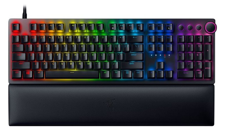 Razer Huntsman V2 - Tastatur - Hintergrundbeleuchtung - TL: Deutsch, QWERTZ