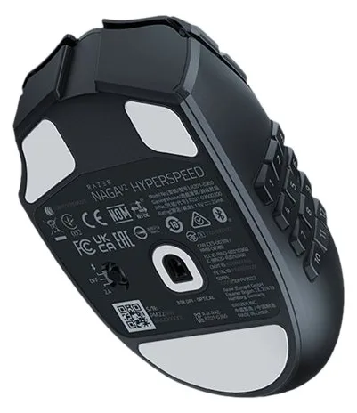 Razer Naga V2 HyperSpeed - Maus - ergonomisch - Für Rechtshänder - optisch - 21 Tasten - kabellos - Bluetooth, Ansicht 2