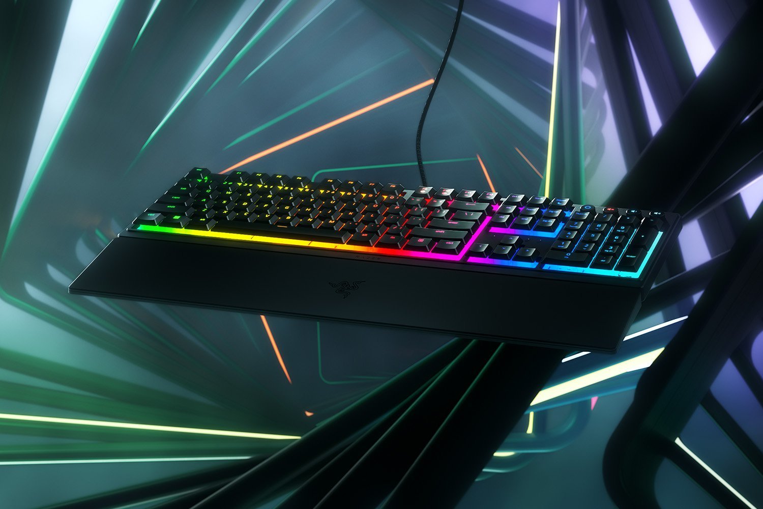 Razer Ornata V3 - Tastatur - flaches Profil - hintergrundbeleuchtet - TL: Deutsch, QWERTZ