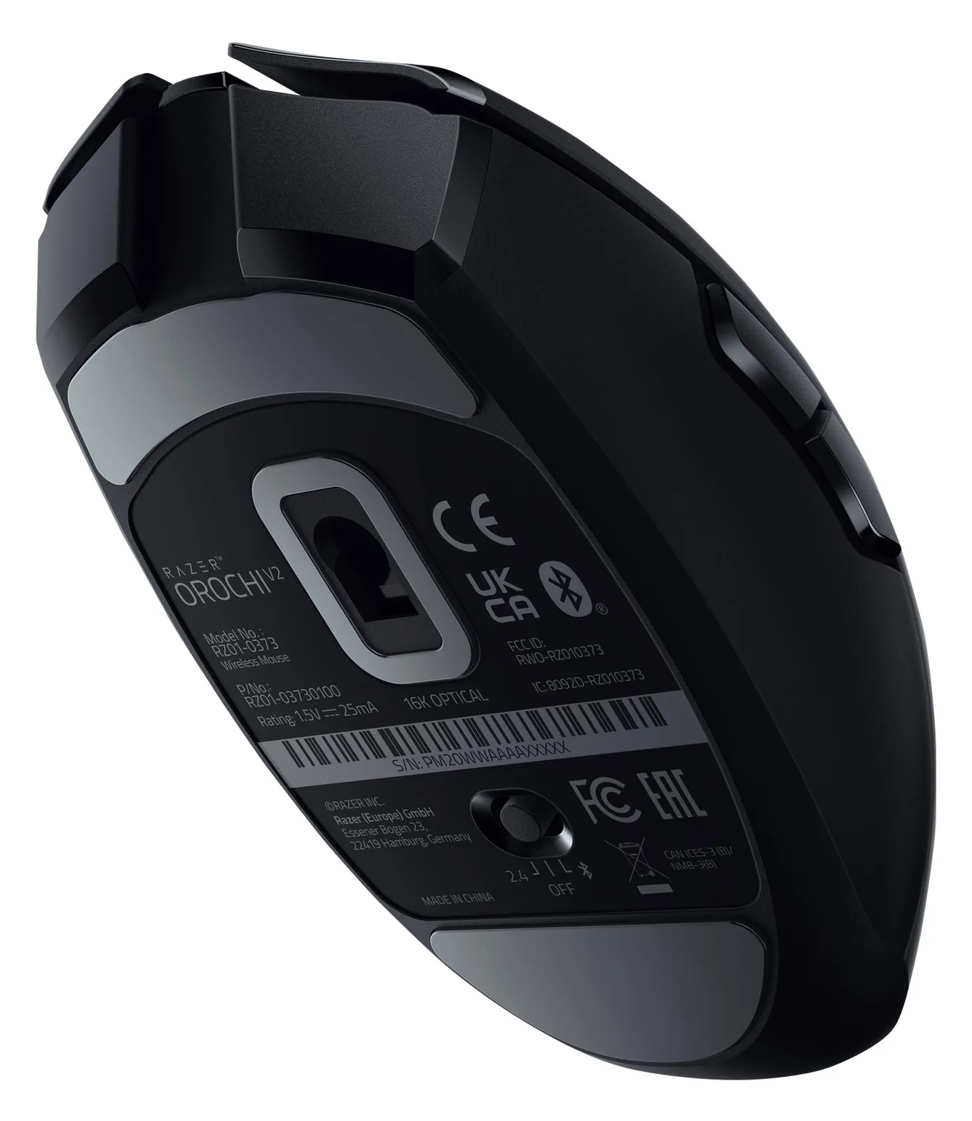 Razer Orochi V2 - Maus - Für Rechtshänder - optisch - Schwarz, Ansicht 2