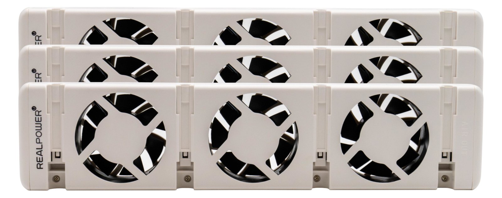 RealPower Heizungslüfter HL-3.3er Set mit 3 Ventilatoren von LumaTech