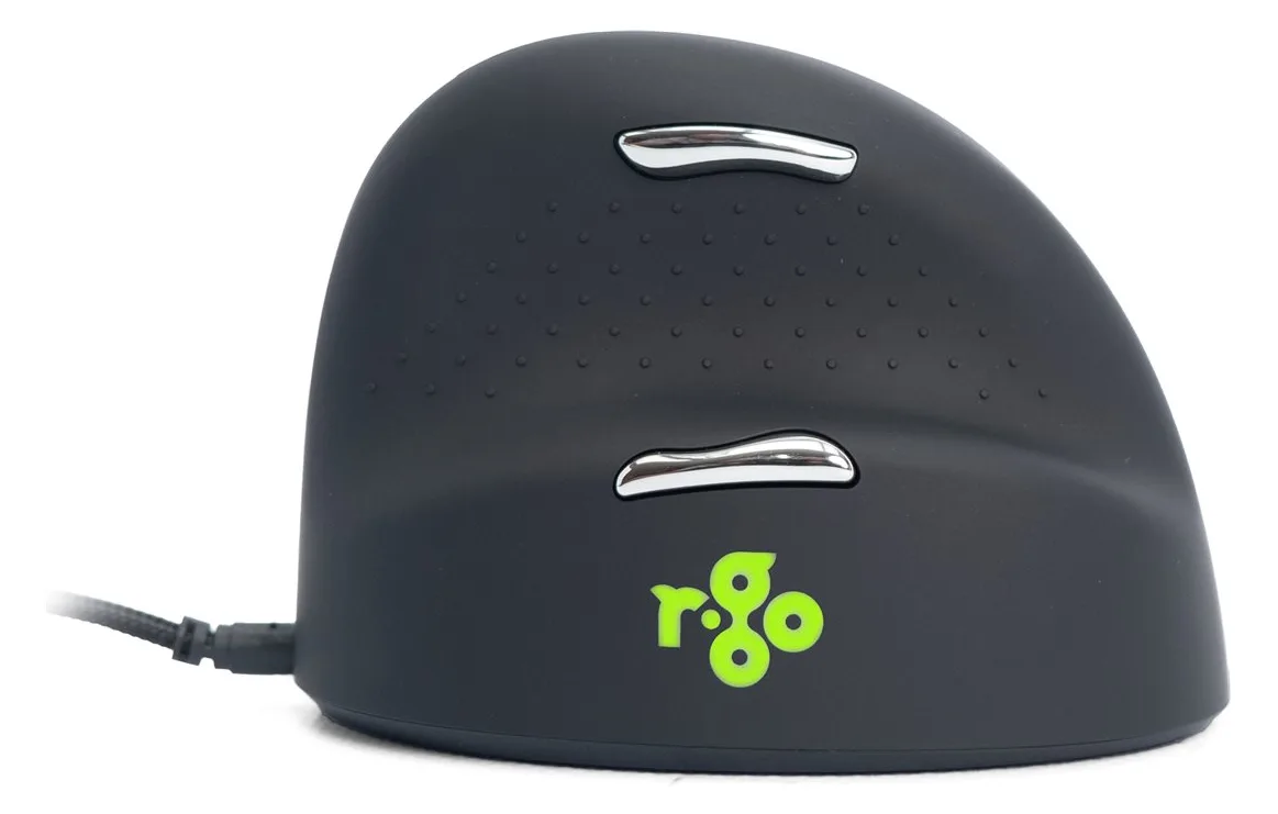 R-Go HE Mouse Ergonomische Maus, Groß (über 185mm), rechtshändig, drahtgebundenen, Ansicht 3