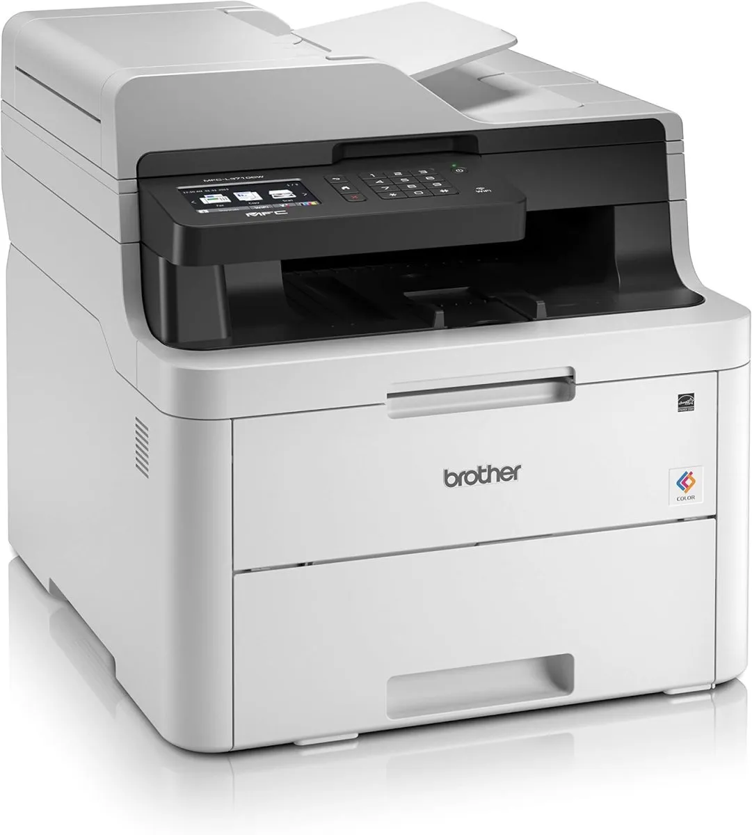 Brother MFC-L3710CW Multifunktionsdrucker (WLAN, USB 2.0, 512 MB, 800 MHz, 18 ppm, 400 W), Weiß — Bild 2