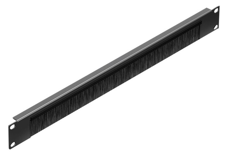 Rittal Kabelführungspanel mit Bürste - RAL 9005 - 1U - 48.3 cm (19) von LumaTech