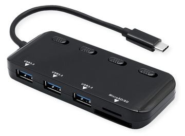 ROLINE 14.02.5059 - USB 3.2 Gen 1 (3.1 Gen 1) Type-C - Schwarz - MicroSD (TransFlash) - USB 3.2 Gen 1 (3.1 Gen 1) von LumaTech