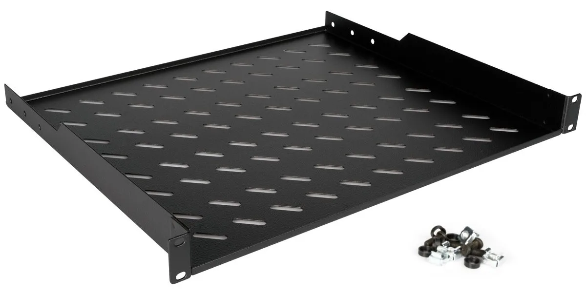 ROLINE 19 Zoll Fachboden 1 HE 400 T 15kg Tragkraft schwarz, Ansicht 4
