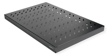 ROLINE 19 Zoll Fachboden 1 HE 700 T 50 kg schwarz von LumaTech