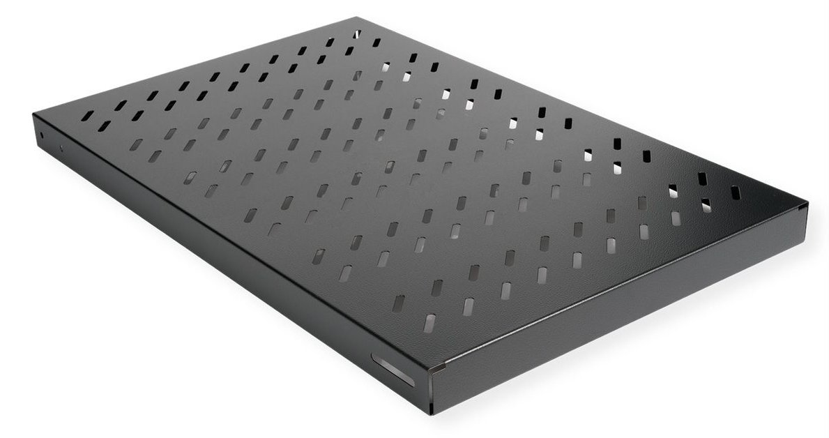 ROLINE 19 Zoll Fachboden 1 HE 700 T 50 kg schwarz von LumaTech