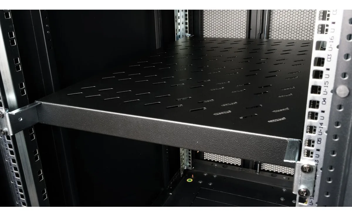 ROLINE 19 Zoll Fachboden 1 HE 700 T 50 kg schwarz, Ansicht 4