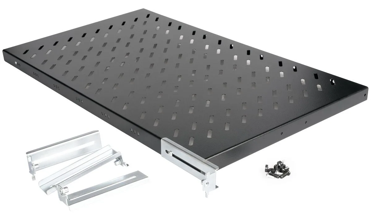 ROLINE 19 Zoll Fachboden 1 HE 770 T 50 kg schwarz, Ansicht 3