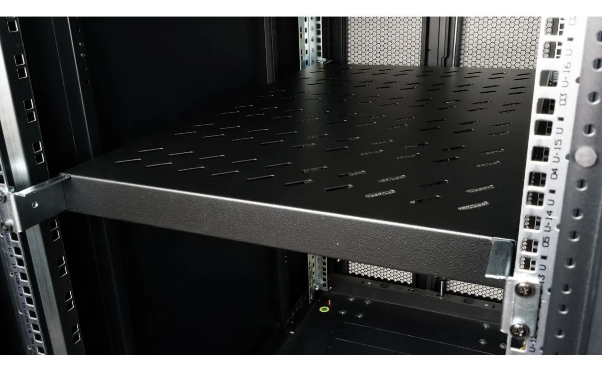 ROLINE 19 Zoll Fachboden 1 HE 770 T 50 kg schwarz, Ansicht 4