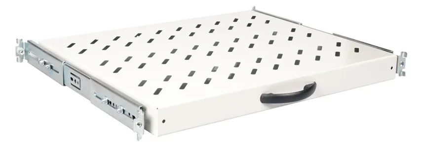 ROLINE 19 Zoll Fachboden 1 HE ausziehbar 350 T 25 kg grau, Ansicht 4