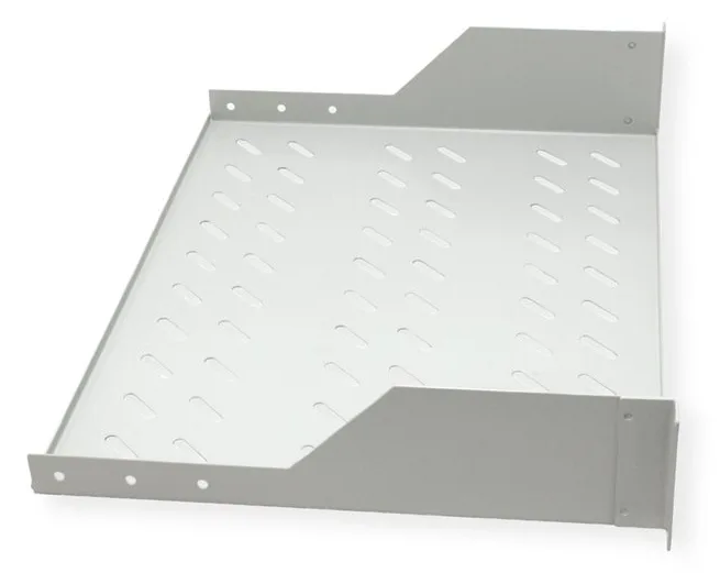 ROLINE 19 Zoll Fachboden 2 HE 350 T 25kg Tragkraft grau, Ansicht 2