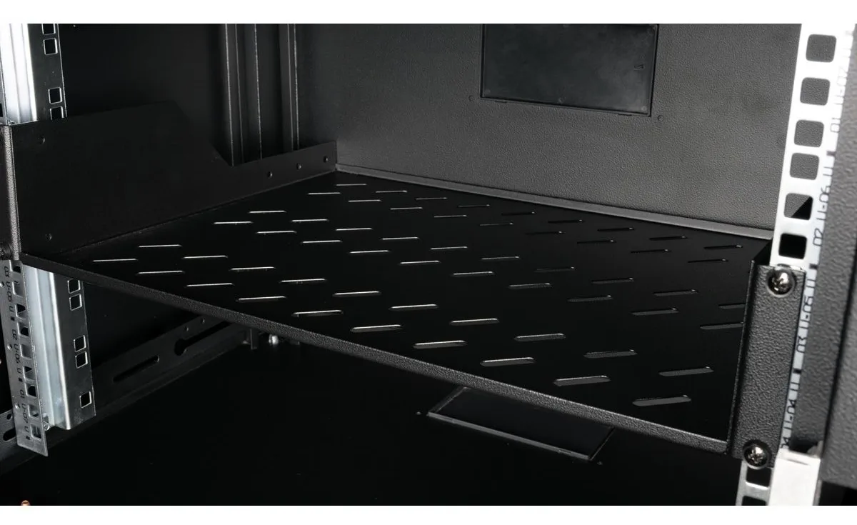 ROLINE 19 Zoll Fachboden 2 HE 350 T 25kg Tragkraft schwarz, Ansicht 4