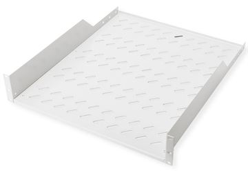 ROLINE 19 Zoll Fachboden 2 HE 550 T 25kg Tragkraft grau von LumaTech