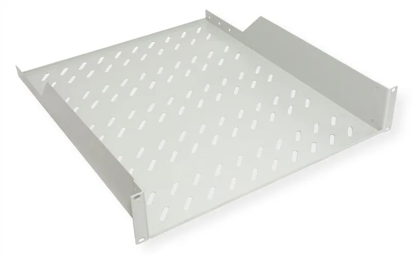 ROLINE 19 Zoll Fachboden 2 HE 550 T 25kg Tragkraft grau, Ansicht 2