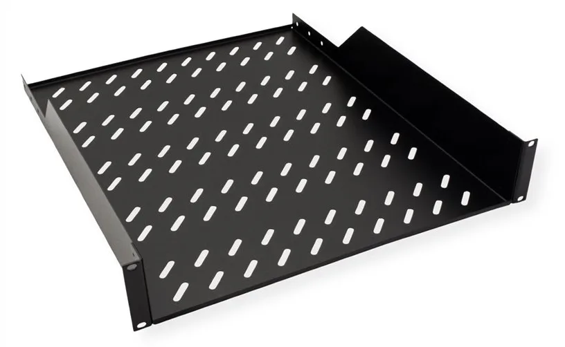 ROLINE 19 Zoll Fachboden 2 HE 550 T 25kg Tragkraft schwarz, Ansicht 2