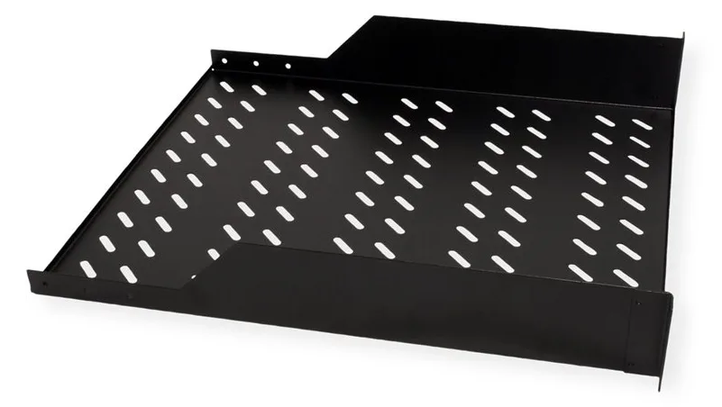 ROLINE 19 Zoll Fachboden 2 HE 550 T 25kg Tragkraft schwarz, Ansicht 3